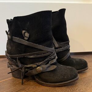 Black Suede Ankle Boots